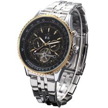 KS Automatic Mechanical Tourbillon Date Day Big Case Sport Wrist Gift KS083