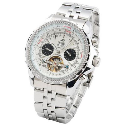 KS Automatic Mechanical Tourbillon Stainless Steel Big Case Wrist KS010
