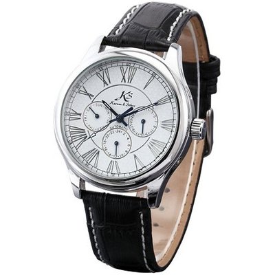 KS Automatic Mechanical White Dial Date Day 24 Hours  Sport KS079