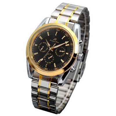 KS Black Analog Date Day Automatic Mechanical Steel + Gift Box KS061