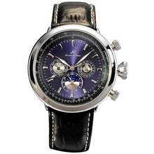 KS Fashion Black Leather Military Automatic Mechanical Wrist KS044