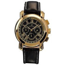 KS Golden 6 Hands Luxury Leather Band Automatic Mechanical Wrist KS046