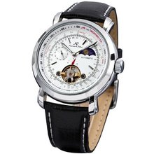 KS Luxury Tourbillion Moon Phase Automatic Mechanical White Dial Wrist KS069
