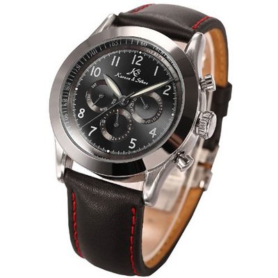 Ks Navigator Series Luxury Automatic Mechanical Day Date 24Hour Wrist KS124 Black