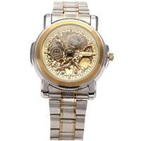 KS Royal Carving Gold Dial Stainless Steel Band Sport  Automatic Mechanical KS139