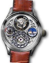 KULTUhR Center Tourbillon with Palladium Plated Skeletonized Movement Limited Edition
