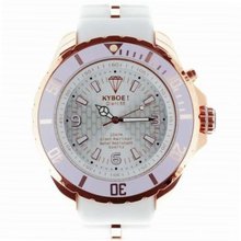 KYBOE ROSE GOLD WHITE WATCH : RG-003 (48)