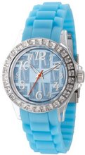 L by ELLE LE50010P05 Blue Plastic Stones Blue Dial