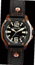 Lum-Tec V Series V6 Luminous black and rose gold automatic men's