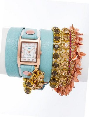 La Mer Collections - Amalfi Chandelier Crystal Leather Wrap