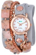 La Mer Collection's LMMULTI1005 Pink Opal-Copper Pyrite Wrap