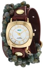 La Mer Collections LMMULTI2014 Tesoro Wine Gold Odyssey Case Wine Strap Indian Agate