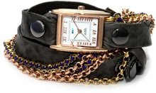 La Mer Collections LMMULTI8003 Sapphire Blue Crystal Chain Wrap