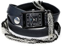 La Mer Collections LMMULTICW1019 Carbon Multichain Wrap