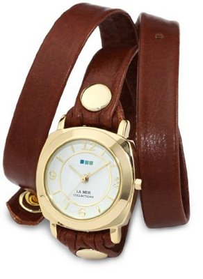 La Mer Collections LMODY005 Brown Gold Odyssey Wrap