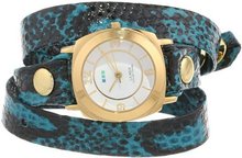 La Mer Collections LMODY4002 Aqua Blue Snake Odyssey Wrap