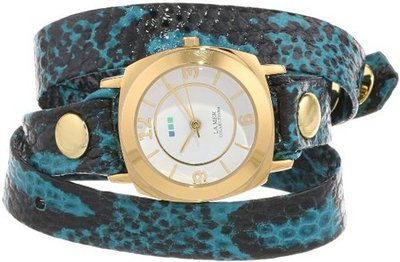 La Mer Collections LMODY4002 Aqua Blue Snake Odyssey Wrap