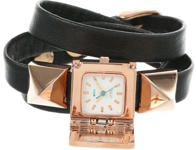 La Mer Collections LMPYRAMID003 Black Rose Gold Cairo Wrap