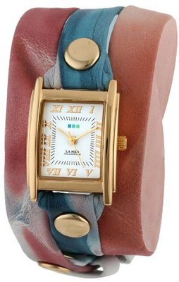 La Mer Collection's LMSTW3009 Malibu Red Tie Dye Wrap