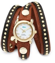 La Mer Collections LMSW3001 Brown Gold Bali Stud Wrap