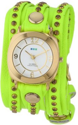 La Mer Collections LMSWODY1001 Neon Yellow Gold Odyssey Bali Wrap