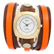 La Mer - Mocha Wash/Neon Orange Odyssey Wrap