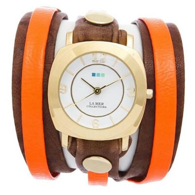 La Mer - Mocha Wash/Neon Orange Odyssey Wrap