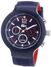 Lacoste Borneo Chronograph Blue Dial Blue Silicone Rubber 2010703