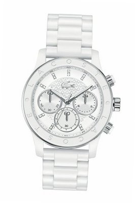 Lacoste Charlotte Chronograph Plastic - White #2000805