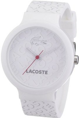 Lacoste Goa White Dial Polyurethane Strap Unisex 2010547