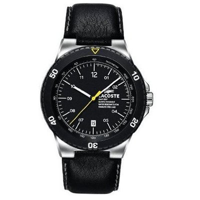 Lacoste Toronto Black Dial Black Leather 2010554