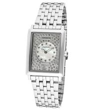 Ã¢â'¬â"¢s GranDame White Swarovski Crystal White MOP/Silver Dial Stainless Steel