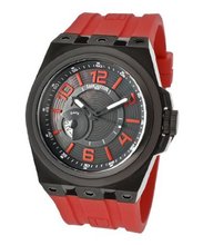 Black Textured Dial Brown Rubber