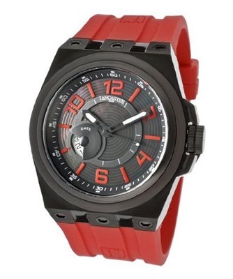 Black Textured Dial Brown Rubber