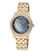 Blue Mother Of Pearl Dial Rose Gold Tone Ion Plated Stainless Steel