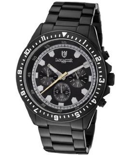 Chronograph Black Dial Black Ion Plated Stainless Steel
