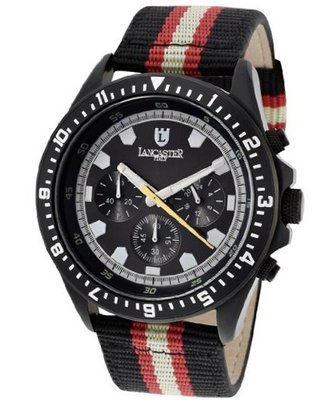 Chronograph Black Dial Multicolor Nylon