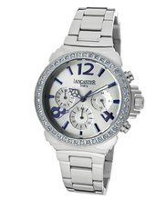 Lancaster Italy OLA0633MB-Z-SS-BN-CL Silver Steel Bracelet & Case Mineral Quartz