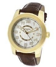 Silver Textured Dial Brown Genuine Leather