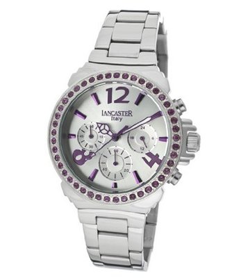 uLancaster Italy Chronograph Silver Dial Stainless Steel 