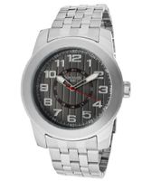 uLancaster Italy Gray Textured Dial Stainless Steel 