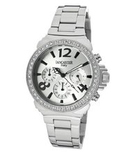 uLancaster Italy Lancaster OLA0633MB-Z-SS-BN-NR Silver Stainless Steel 