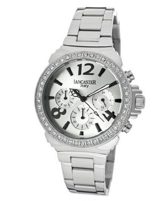 uLancaster Italy Lancaster OLA0633MB-Z-SS-BN-NR Silver Stainless Steel 