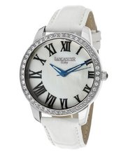 White Mother Of Pearl Dial White Genuine Leather