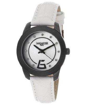 White Mother Of Pearl Dial White Genuine Leather