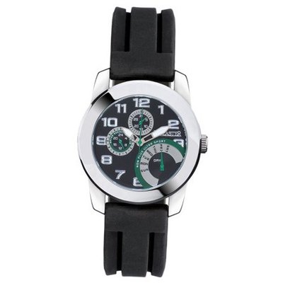 Lancaster Non Plus Ultra OLA0460NRSLNR 46 Stainless Steel Case Black Silicone Mineral Quartz