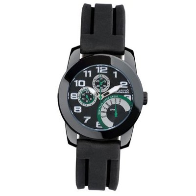 Lancaster Non Plus Ultra OLA0462NRSLNR 46 Stainless Steel Case Black Silicone Mineral Quartz