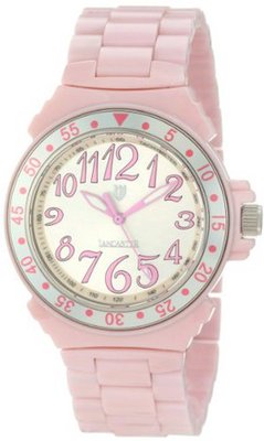 Lancaster OLA0286BNRO-RO Silver Dial Pink Ceramic