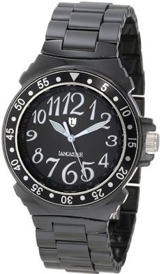 Lancaster OLA0286NRBNNR Black Dial Black Ceramic