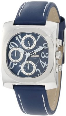 Lancaster OLA0288BSBN-BLBN Chronograph Blue Textured Dial Blue Leather
